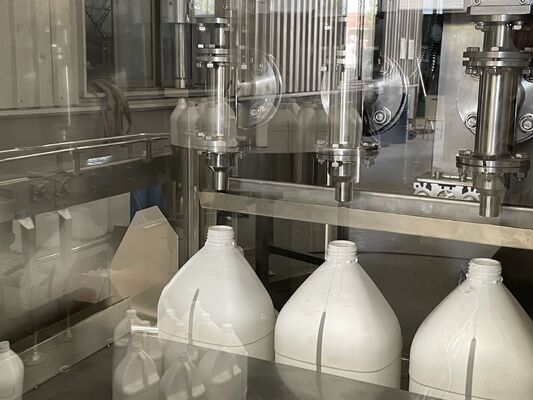 1L-4L Jerrycan Pail Can Tin Fully Automatic 4 Nozzles Chemical Liquid Adhesive Acrylic Resin Ex-proof Filling Machine