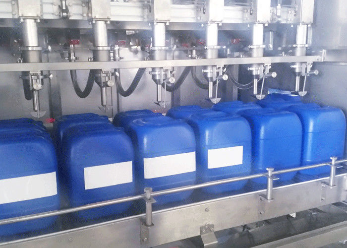 Six Nozzles Jerrycan Fully Automatic Liquid Filling Machine